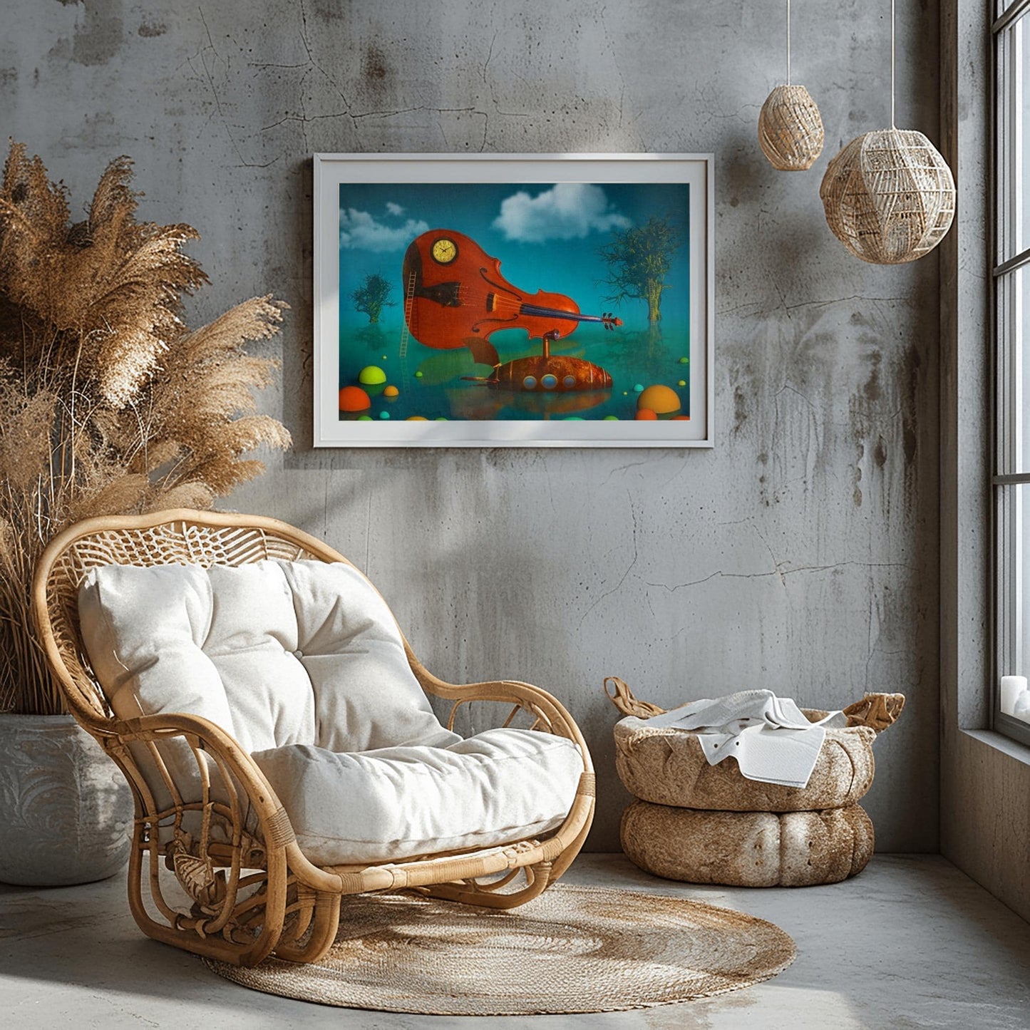 The Land of Mushrooms, Digital Wall Art – Instant Download, Printable Nature Poster, Minimalist Home Decor