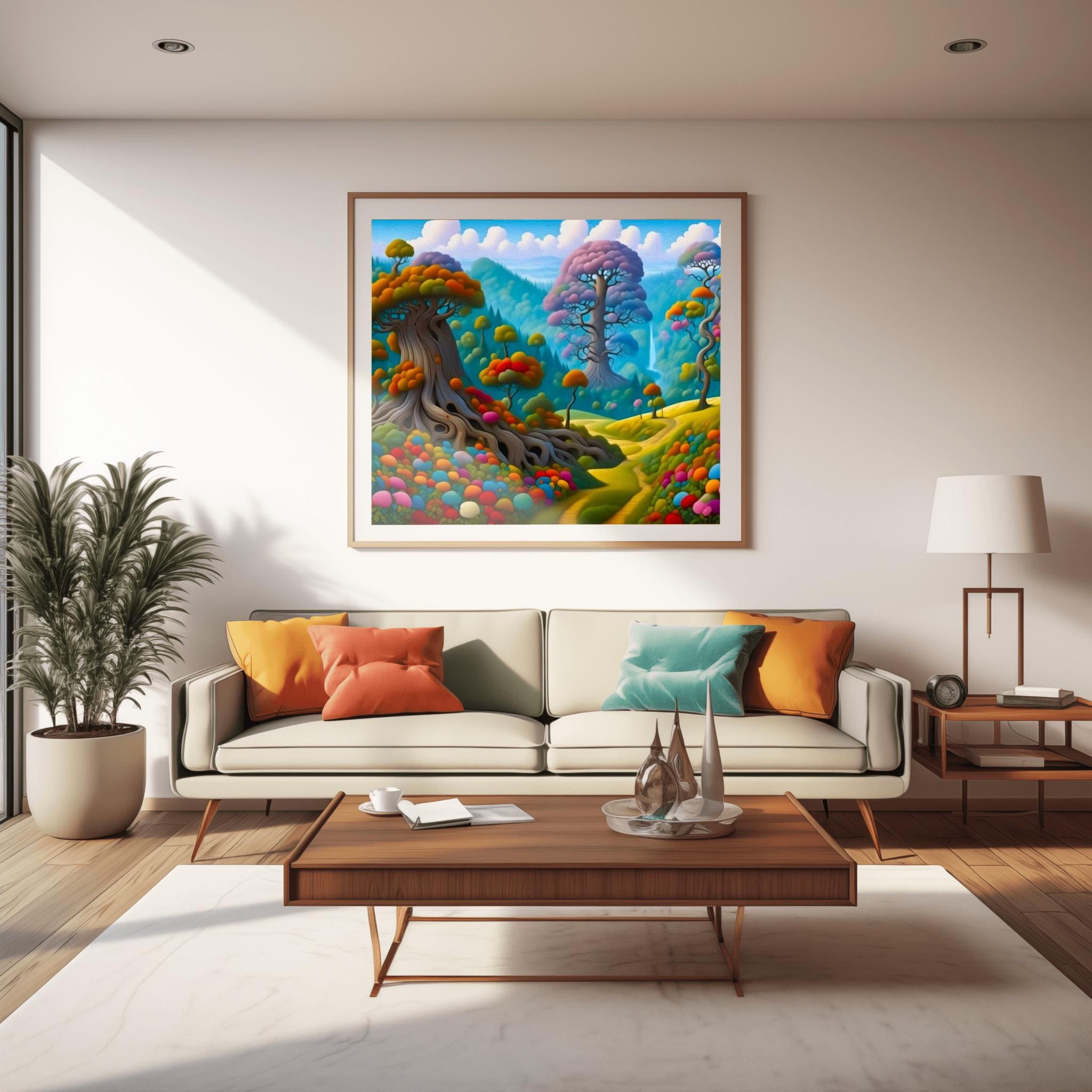 Archaic Landscape, Digital Wall Art – Instant Download, Printable Nature Poster, Minimalist Home Decor
