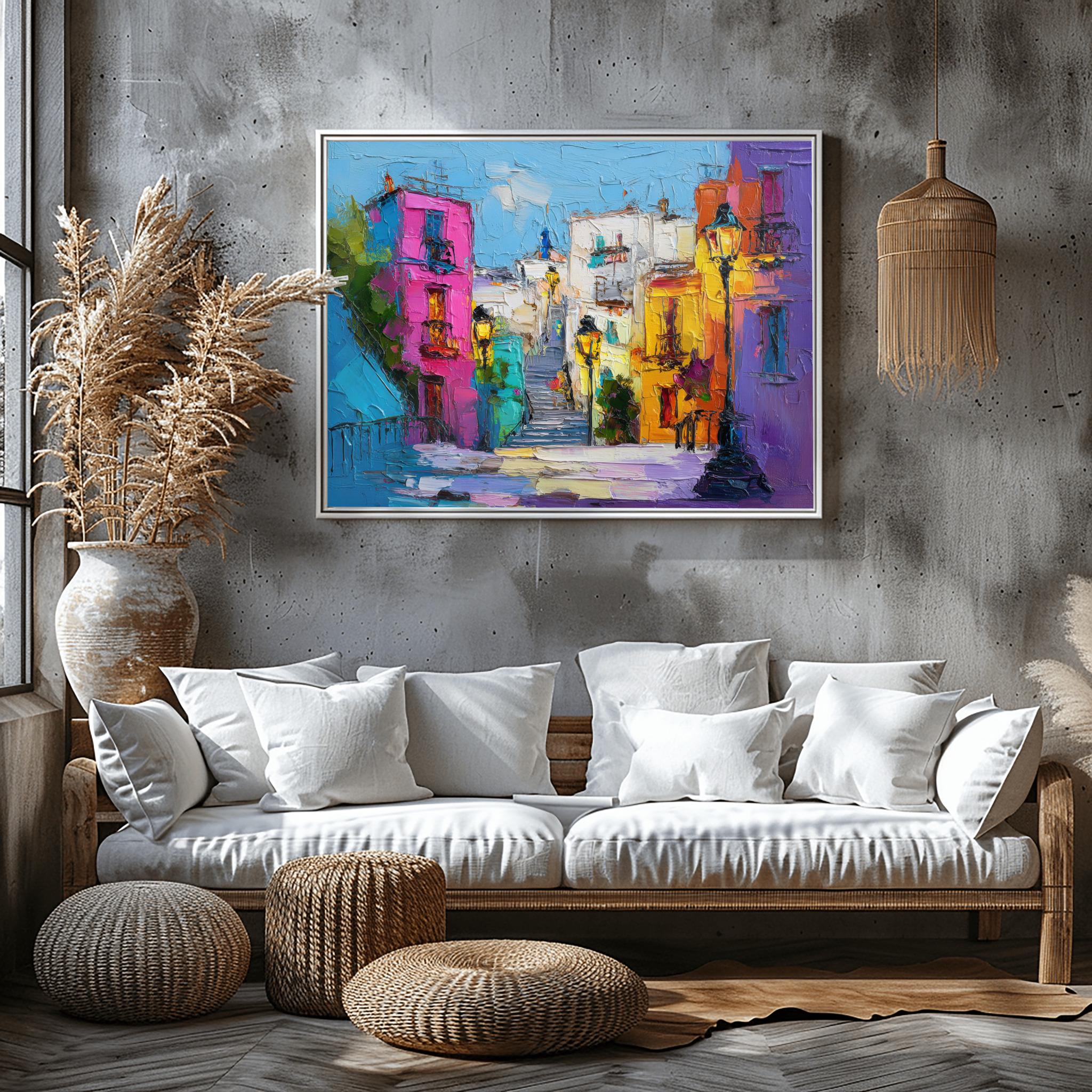 Street in Athens – Expressionist landscape - Digital Download