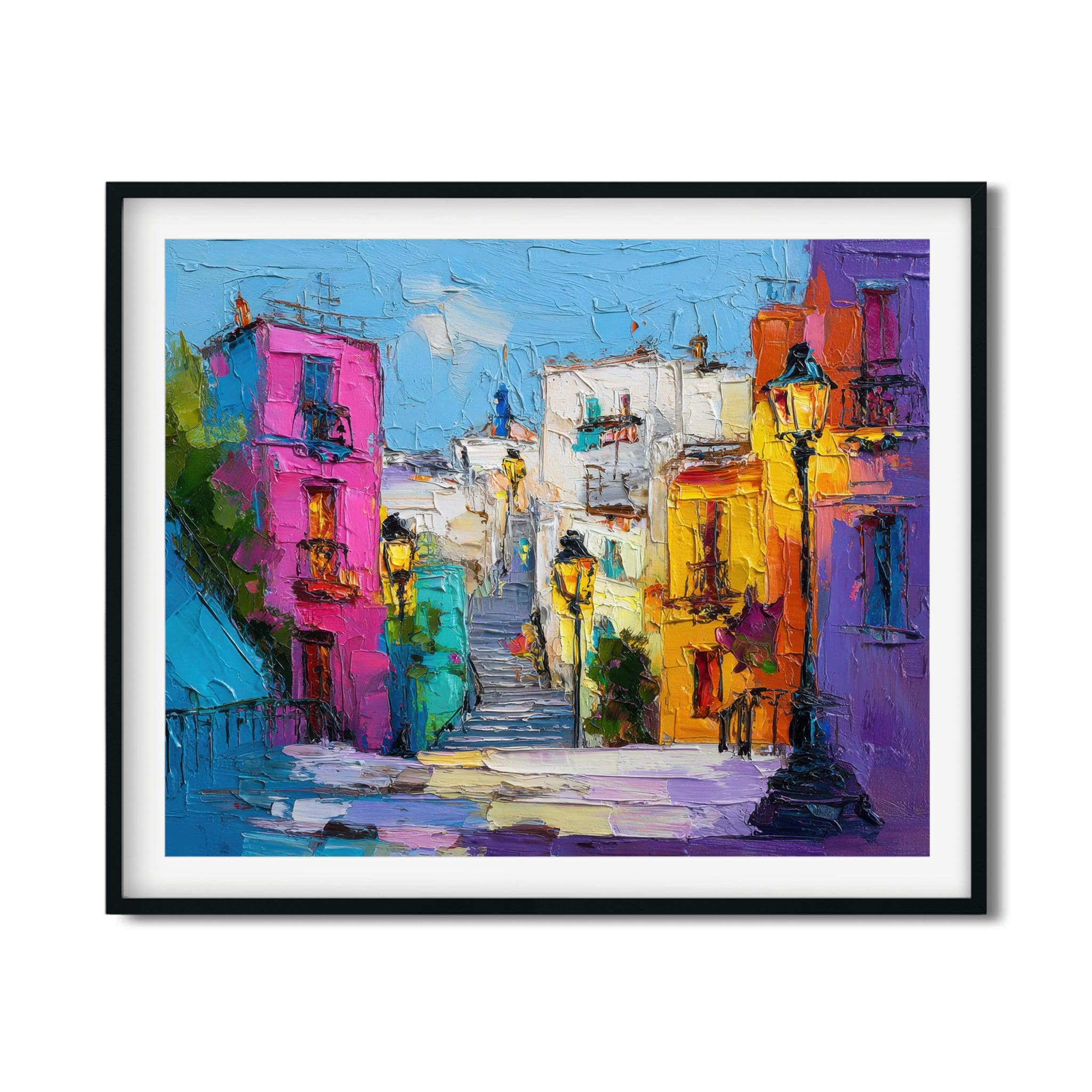 Street in Athens – Expressionist landscape - Digital Download