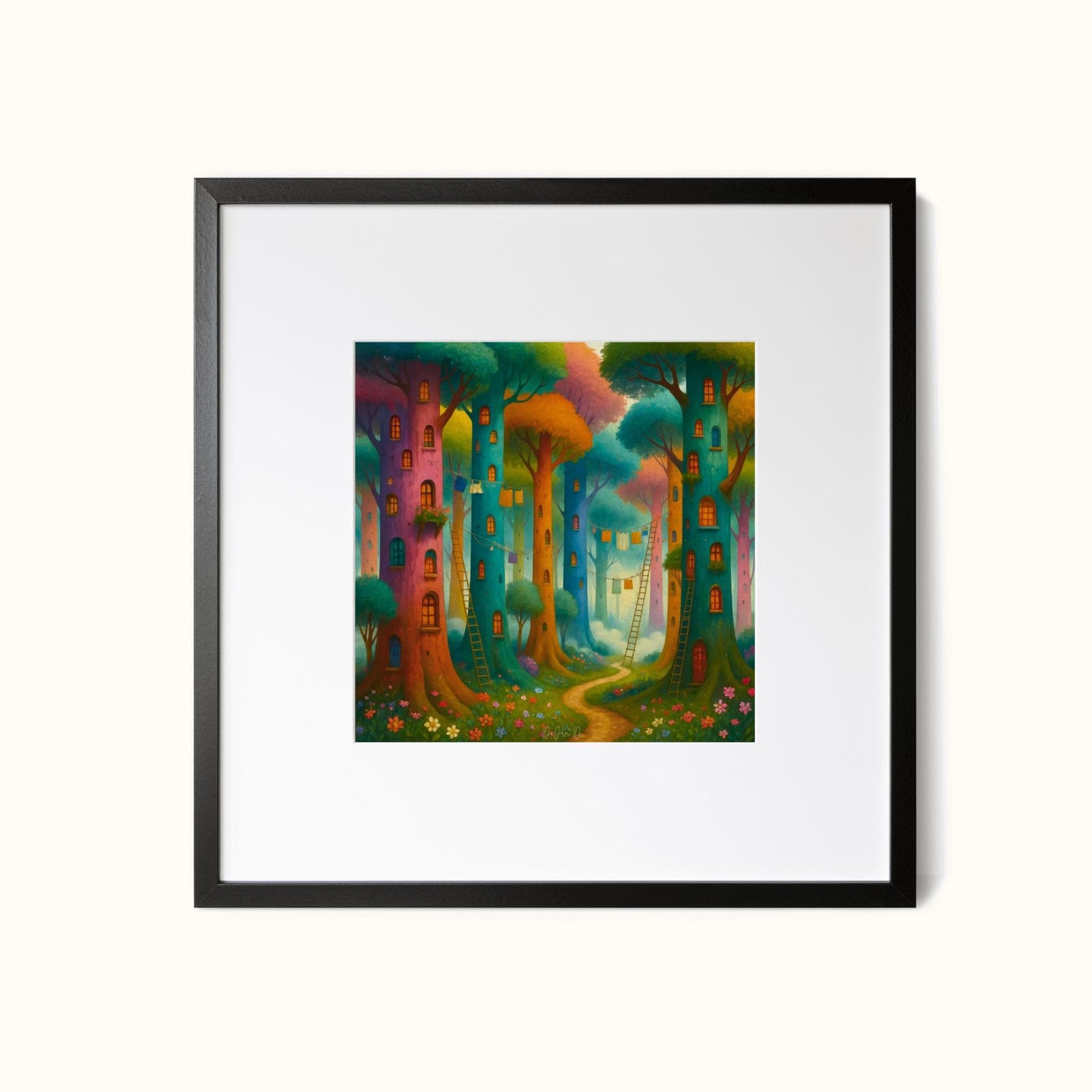 Secret Settlement,  Digital Wall Art – Instant Download, Printable Nature Poster, Minimalist Home Decor