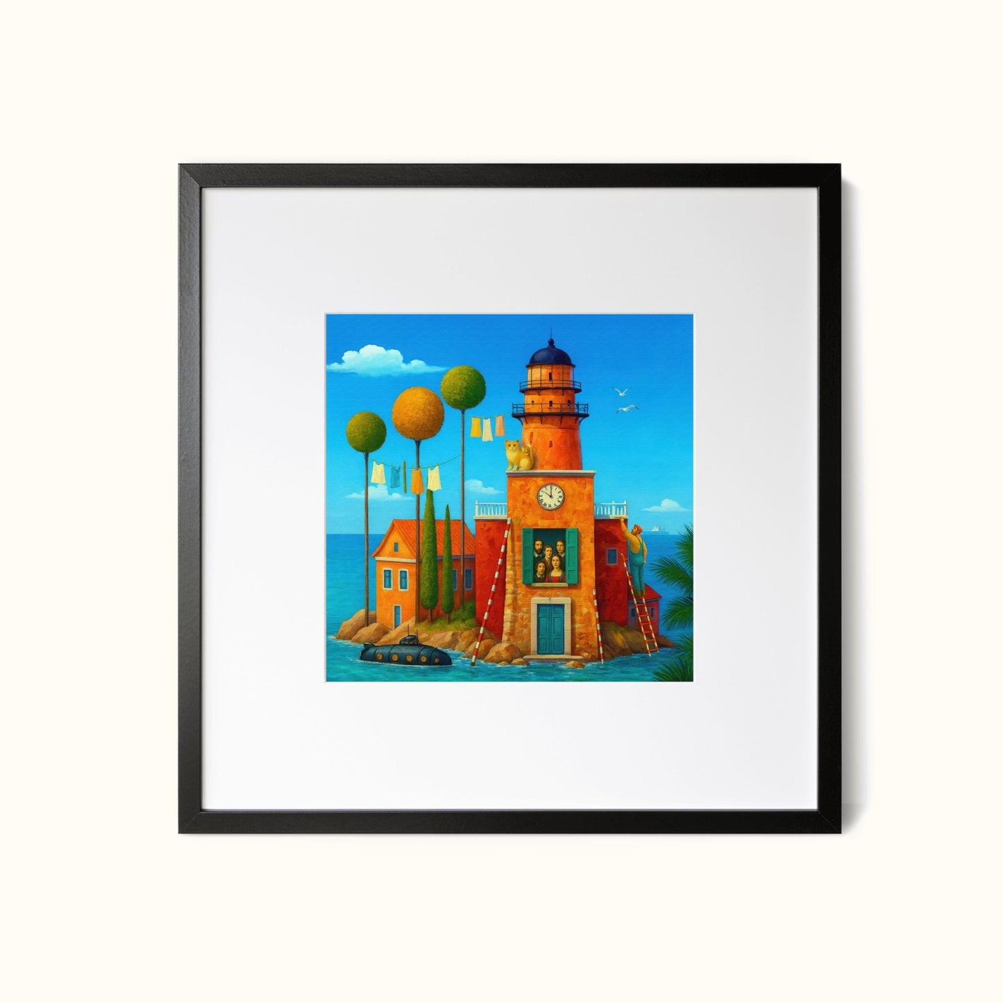 Islanders - Surreal Wall Art Print Colorful Fantasy Nature Printable Poster Abstract Digital Download Decor