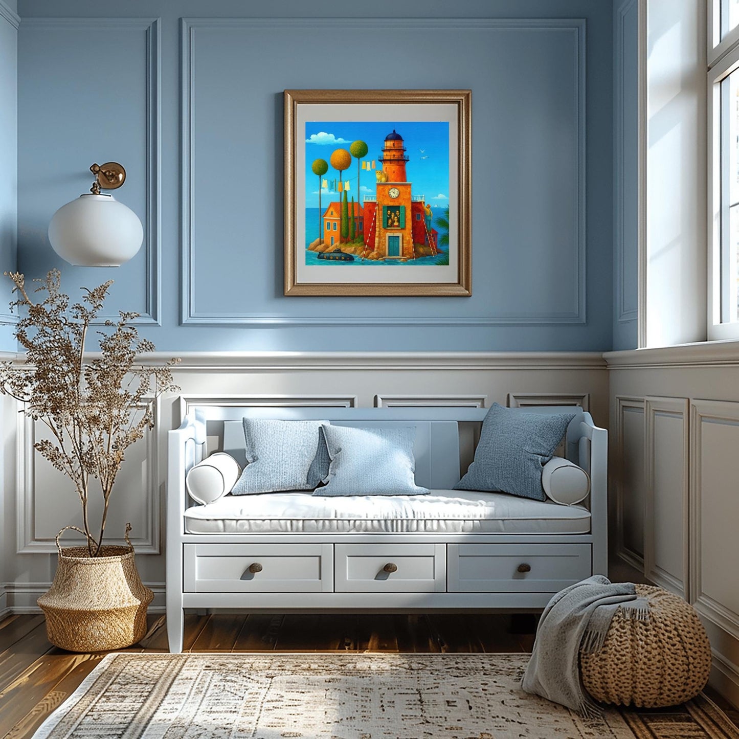 Islanders - Surreal Wall Art Print Colorful Fantasy Nature Printable Poster Abstract Digital Download Decor