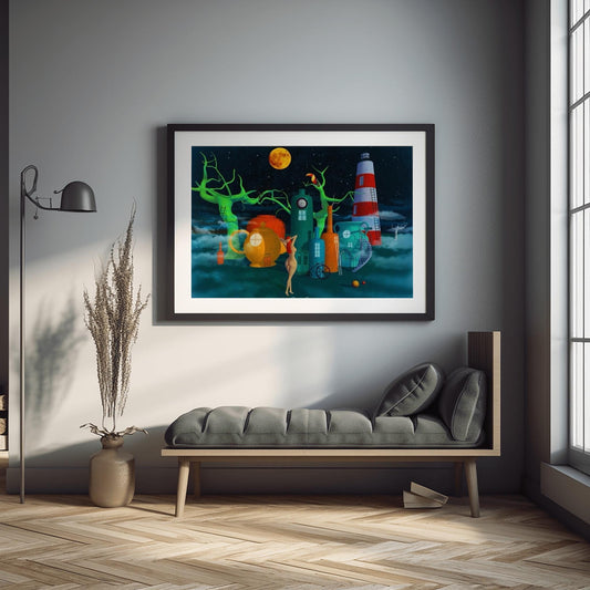 Midnight Light, Digital Wall Art – Instant Download, Printable Nature Poster, Minimalist Home Decor