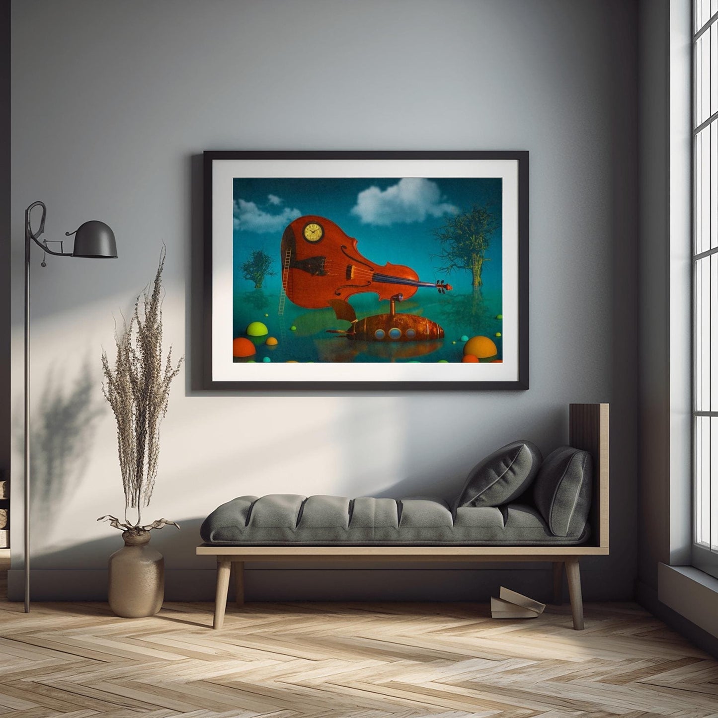 The Land of Mushrooms, Digital Wall Art – Instant Download, Printable Nature Poster, Minimalist Home Decor