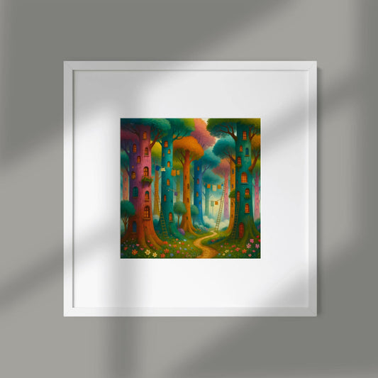 Secret Settlement,  Digital Wall Art – Instant Download, Printable Nature Poster, Minimalist Home Decor