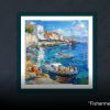 “Fishermen in Hersonissos” – Oil Vector Art Store